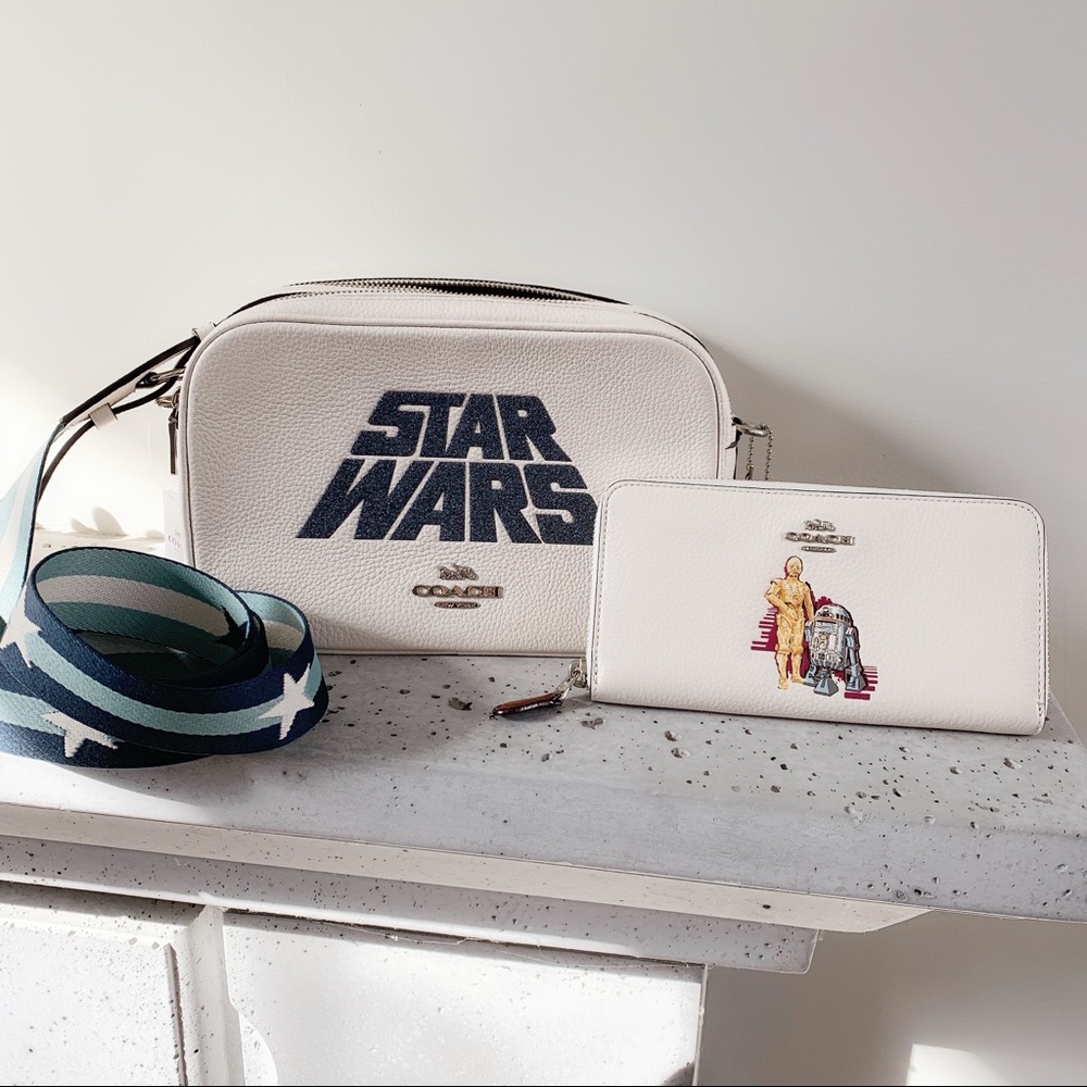 NWT STAR WARS X COACH 2PCS JES CROSSBODY & WALLET